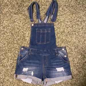 Overall shorts